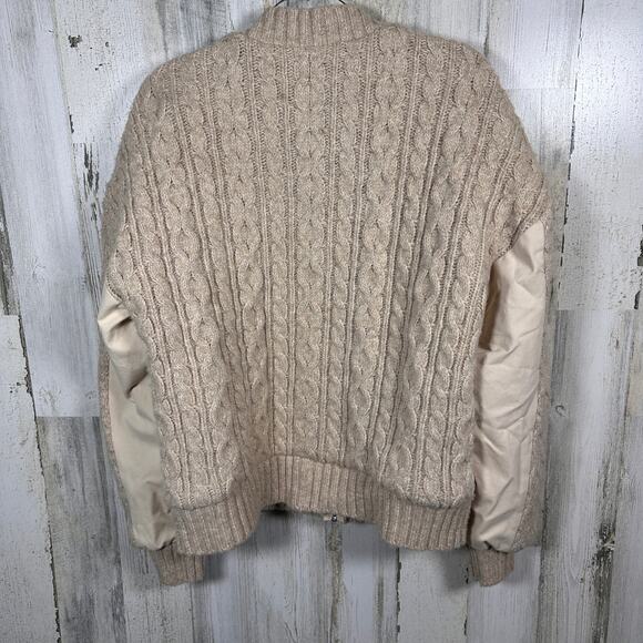 By Anthropologie Mixed-Media Wool & Cotton Jacket – Women’s Medium – MSRP $168 - Picture 2 of 10